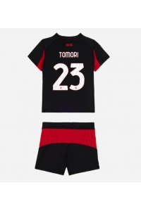 Fotbalové Dres AC Milan Fikayo Tomori #23 Dětské Domácí Oblečení 2025-26 Krátký Rukáv (+ trenýrky)